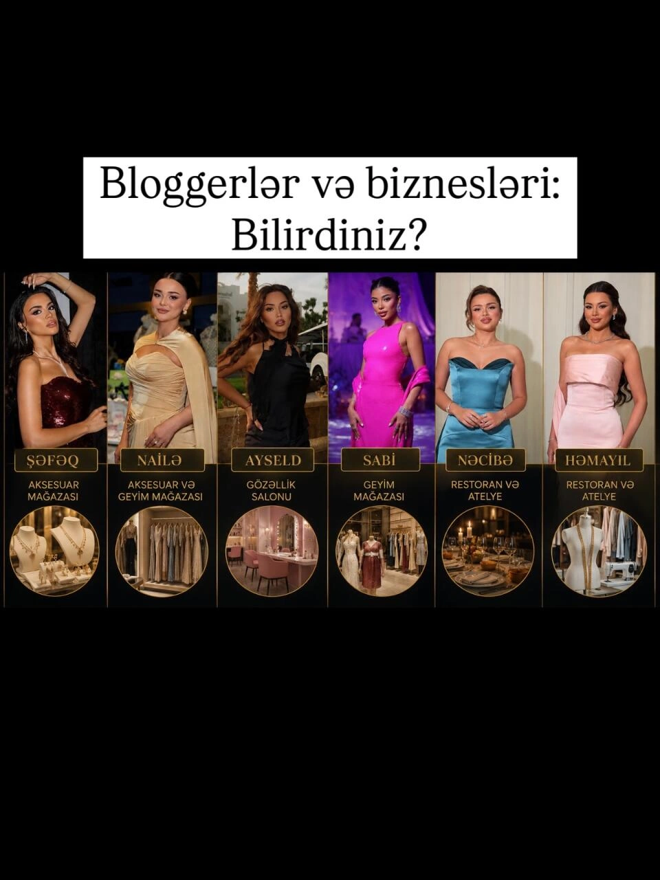 Azərbaycanlı məşhur bloqer və influenserlərin bu biznesləri varmış... - (Fotolar)