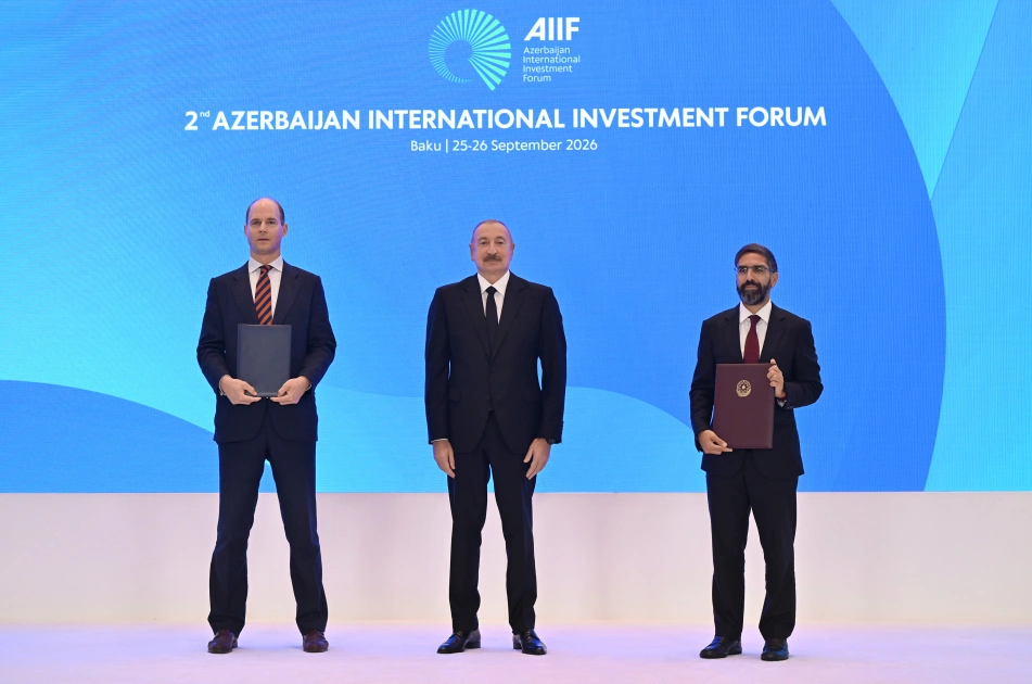 İmzalanmış sənədlər Prezidentin iştirakı ilə mübadilə edildi - Fotolar