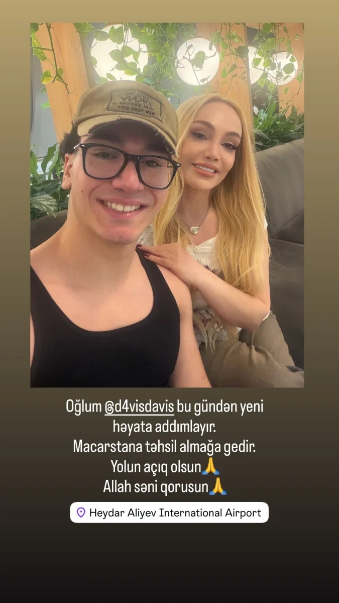 Nura oğlunu təhsil almaq üçün bu ölkəyə yola saldı