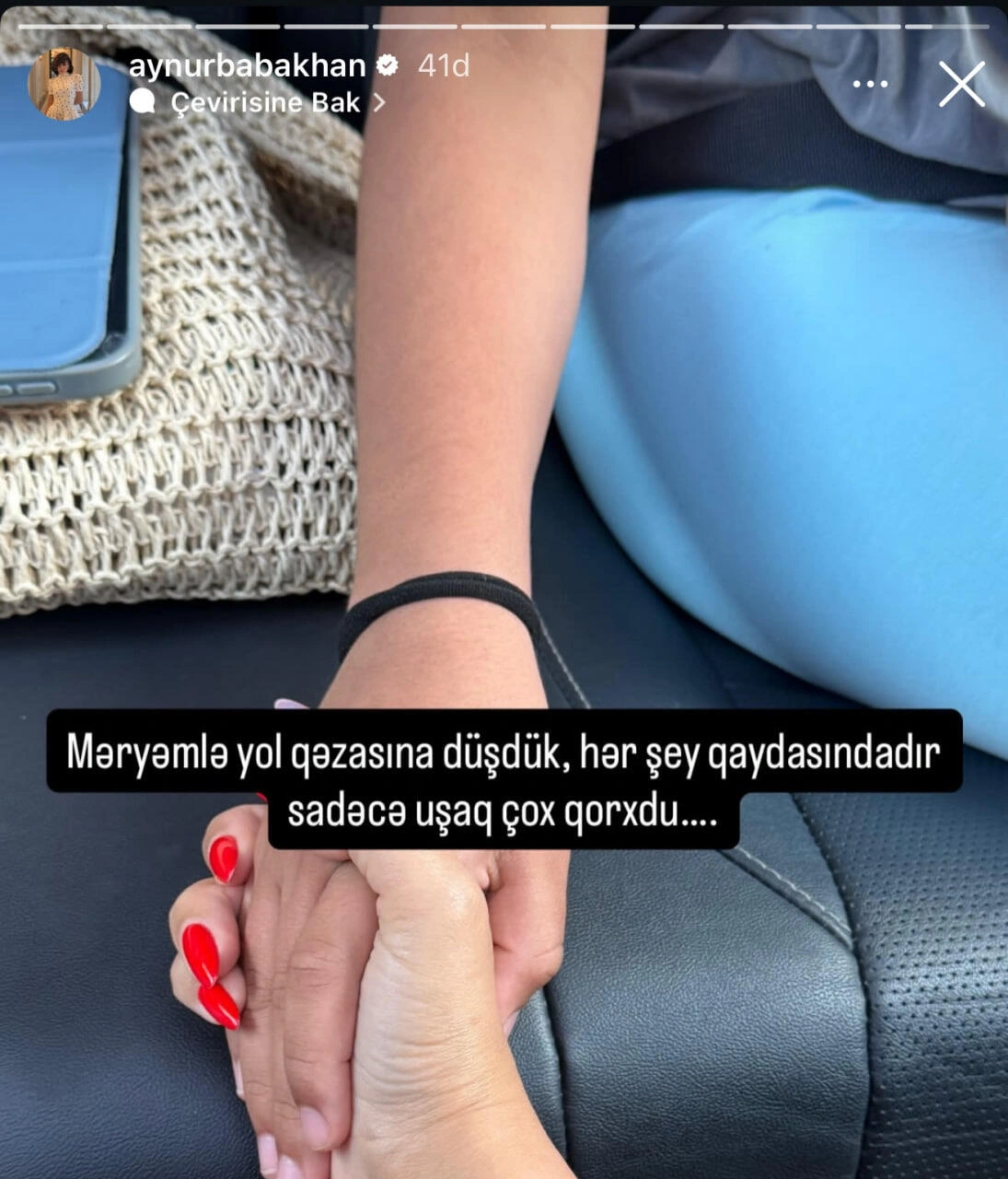 Bloqer Aynur Babaxan avtomobil qəzası keçirdi – (Foto)