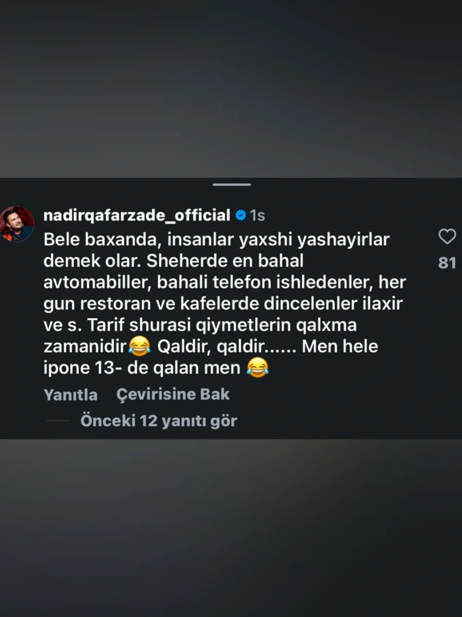 “Hələ “iPhone 13”də qalan mən...”