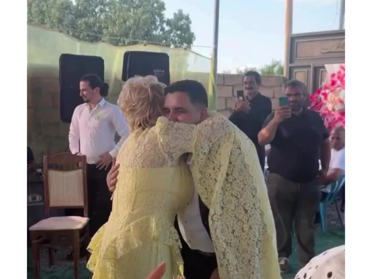 İki ayağını itirən qazimizin nişanından görüntülər - (Video)