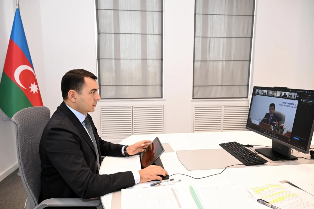 Adil Kərimli ICESCO Baş Konfransının növbədənkənar sessiyasında iştirak edib