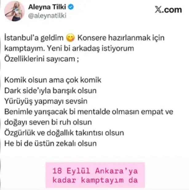 Aleyna Tilki özünə dost axtarır - (Foto)
