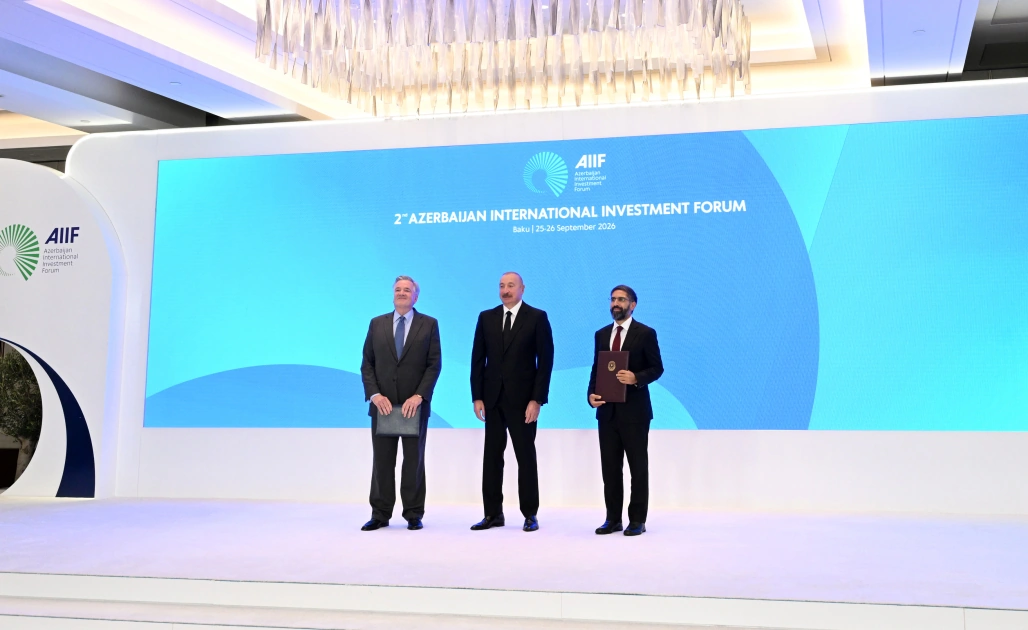 İmzalanmış sənədlər Prezidentin iştirakı ilə mübadilə edildi - Fotolar