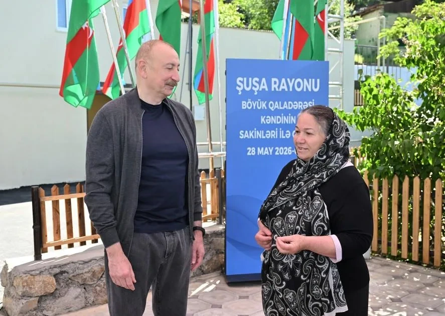 Prezident Şuşaya getdi - Fotolar