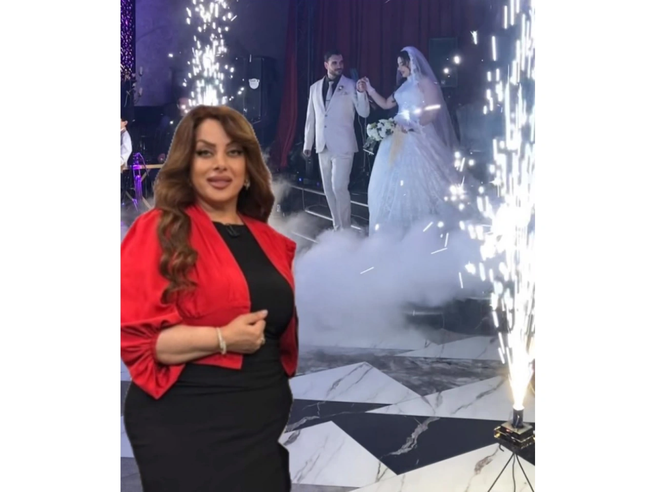 Nəzakət Məmmədovanın qızının toyundan görüntülər - (Video)