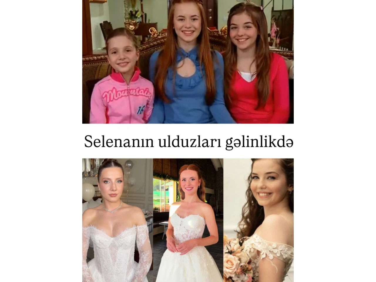 "Selena"nın ulduzları gəlinlikdə - (Fotolar)