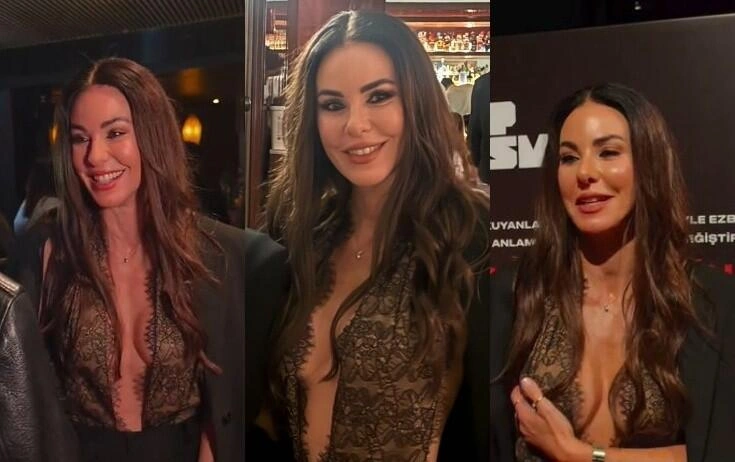 54 yaşlı Defne Samyelinin dərin sinə dekoltesi müzakirə yaratdı - (Video)