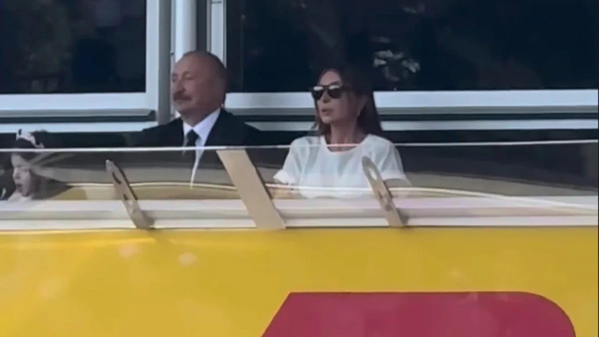 Prezident və xanımı Formula 1-i izlədilər