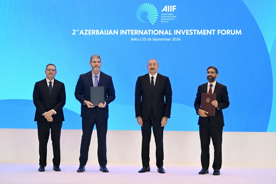 İmzalanmış sənədlər Prezidentin iştirakı ilə mübadilə edildi - Fotolar