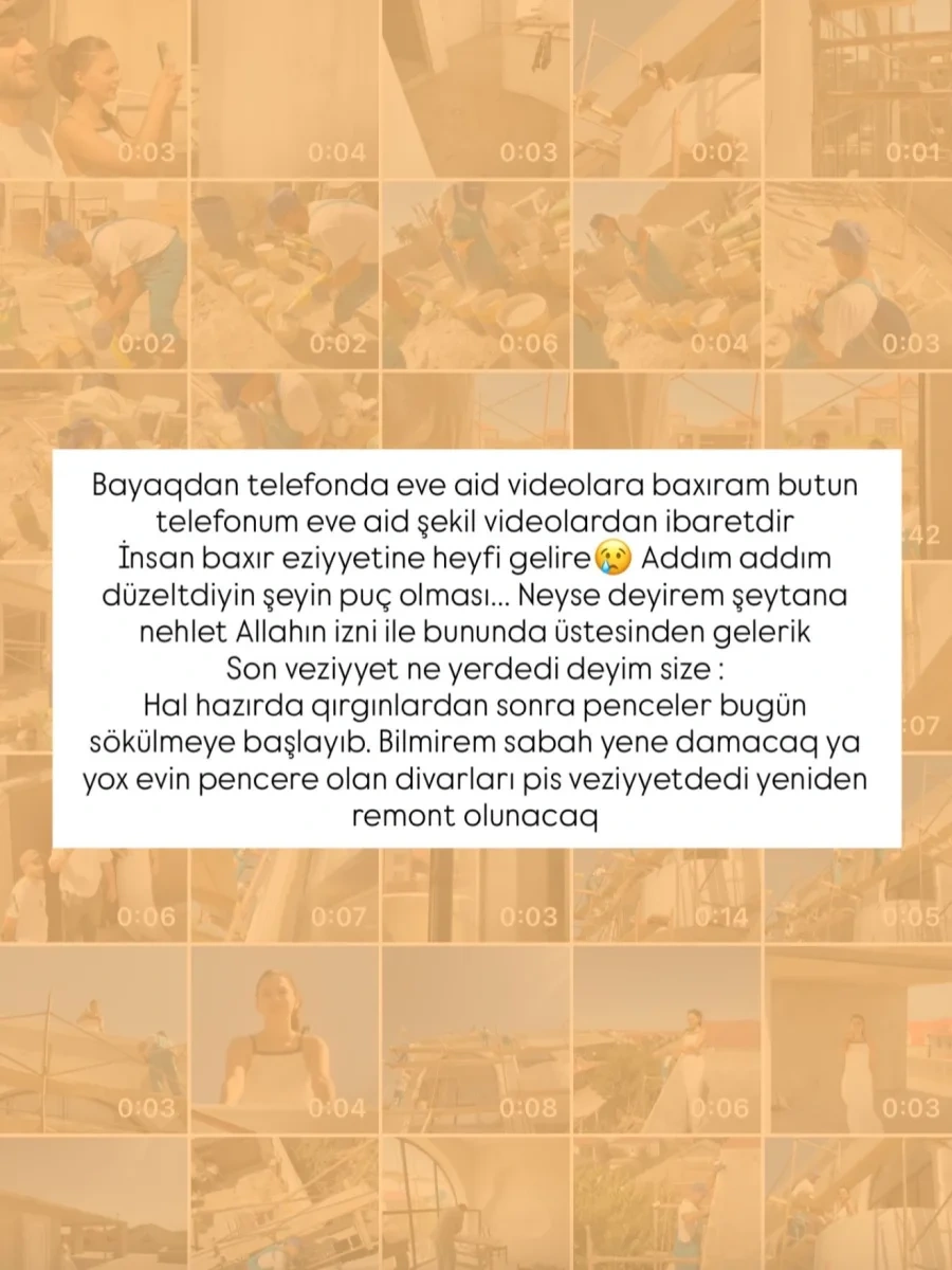 Yeni tikdirdikləri villanı su basdı