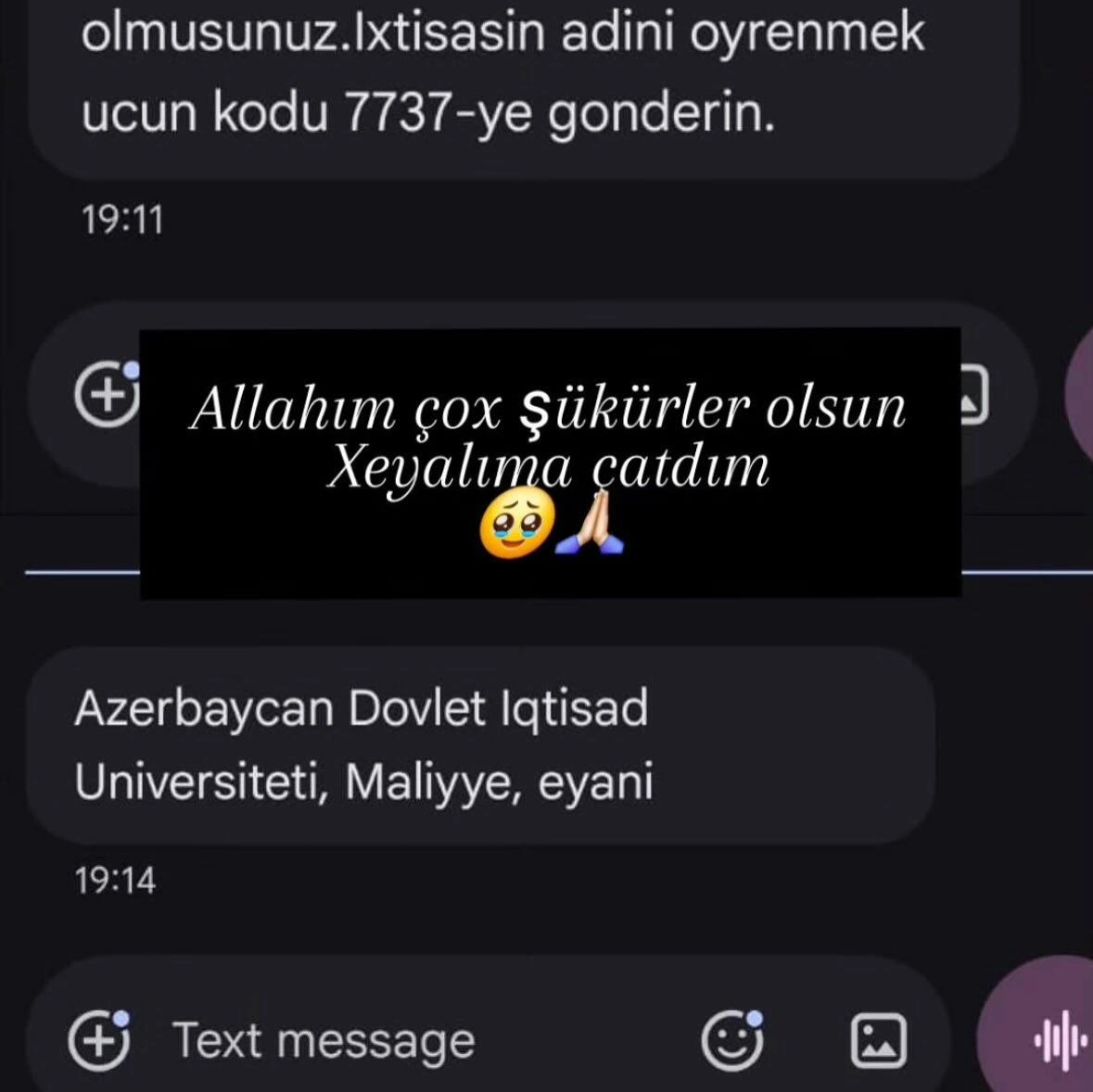 Qumralın qızı tələbə oldu - (Fotolar)