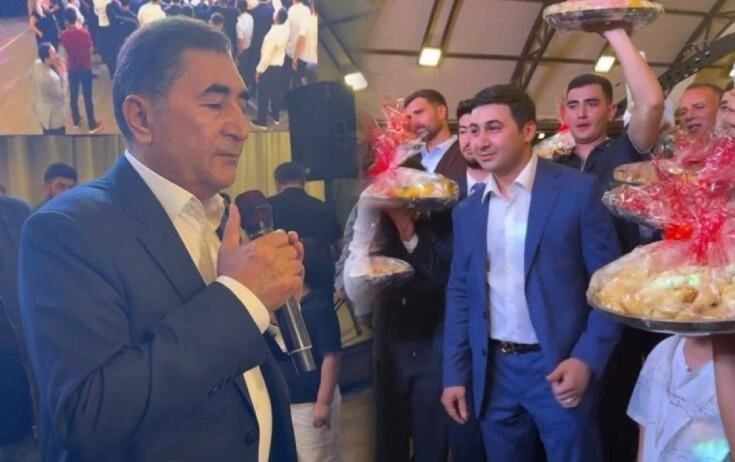 Zabit Nəbizadənin oğlunun toyudur - (Video)
