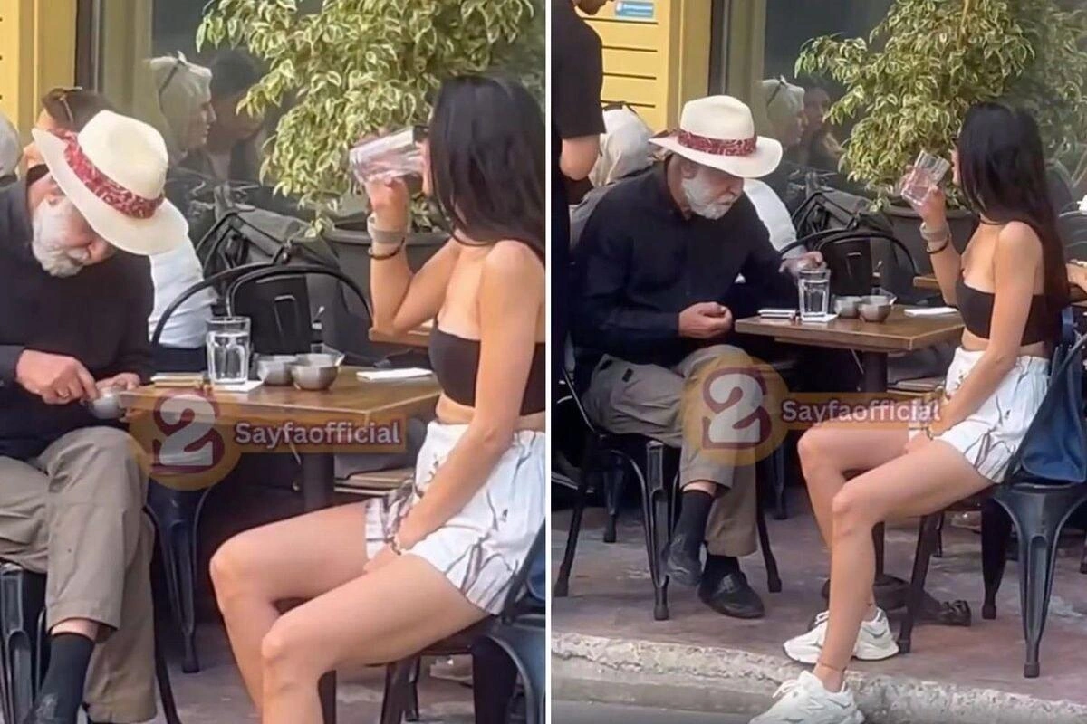 Gənc qadınla görüntülənən 75 yaşlı Məhəmməd Cangörən müxbirə əsəbiləşdi