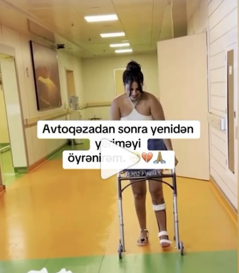 Aila Ray qəzadan 1 il 7 ay sonra yeriməyə başladı (Foto)