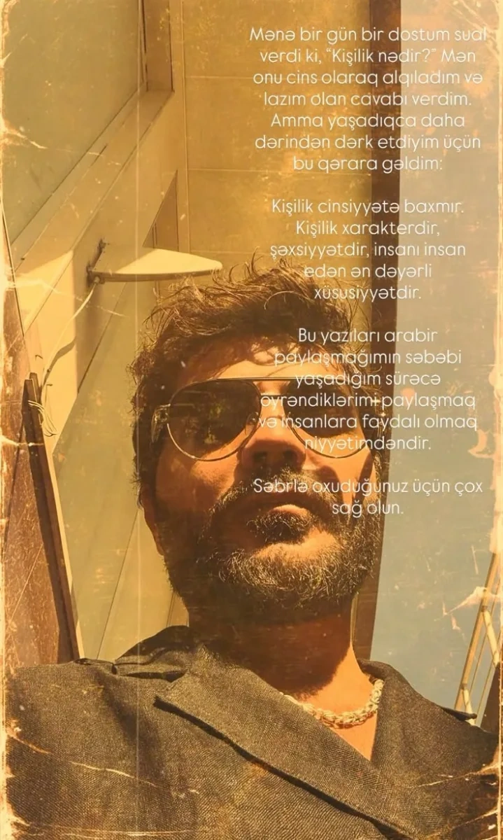 “Kişilik cinsiyyətə baxmır”
