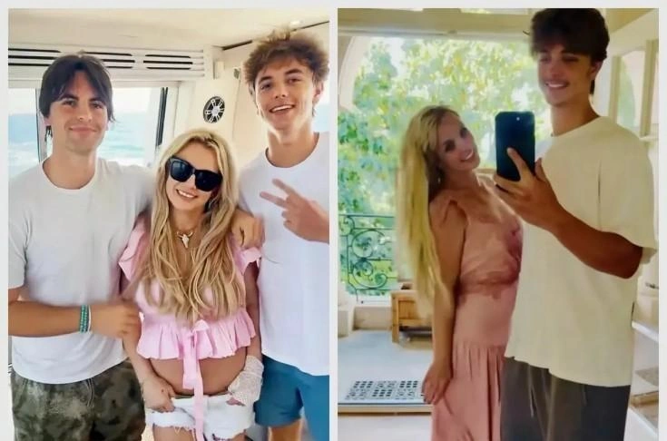 Britni Spirs oğulları ilə bir araya gəldi - (Foto)