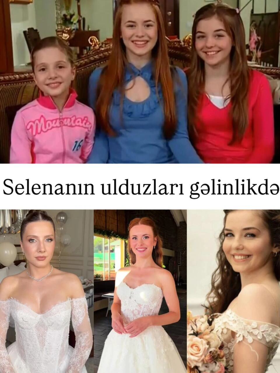 "Selena"nın ulduzları gəlinlikdə - (Fotolar)