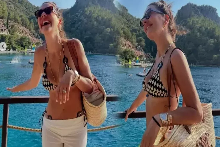 4 aya 20 kilo arıqlayan türk aktrisadan çimərlik Fotoları