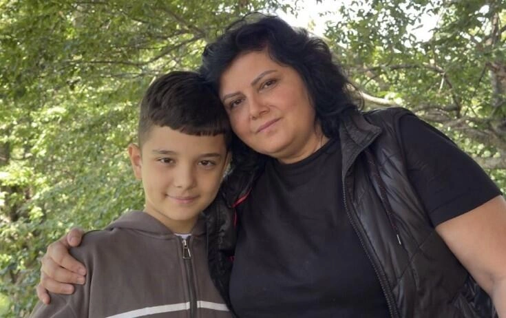 Zülfiyyə nəvələri ilə - (Foto)