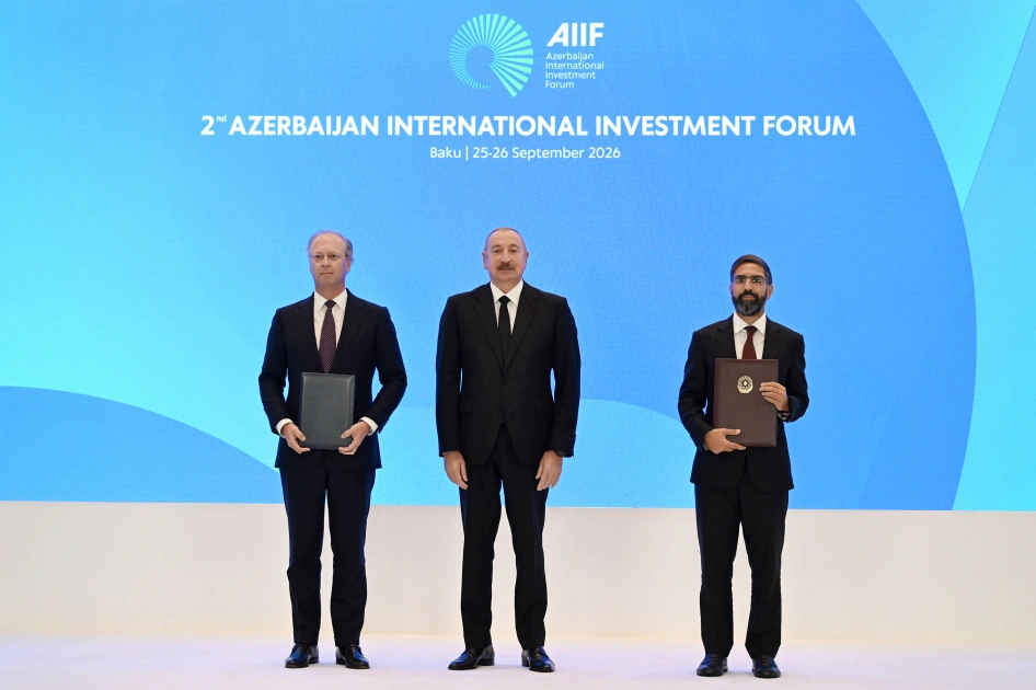İmzalanmış sənədlər Prezidentin iştirakı ilə mübadilə edildi - Fotolar