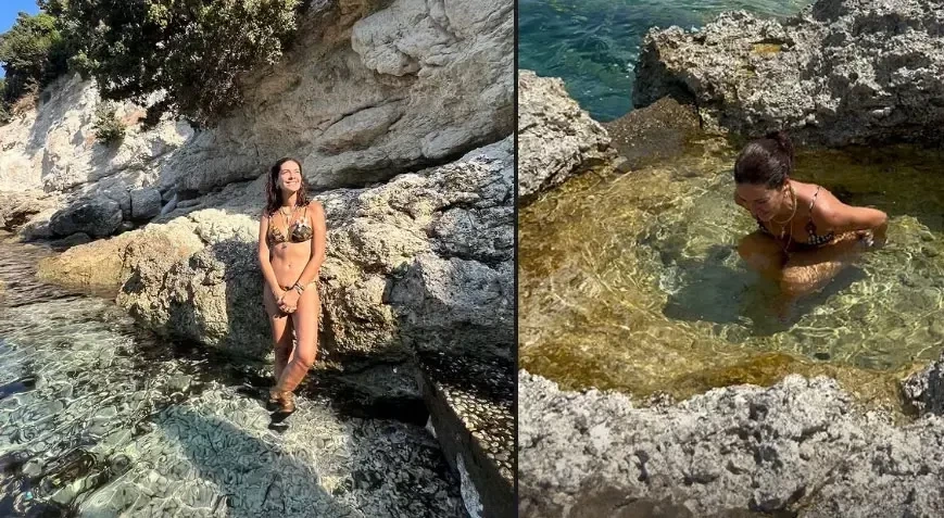 4 aya 20 kilo arıqlayan türk aktrisadan çimərlik Fotoları