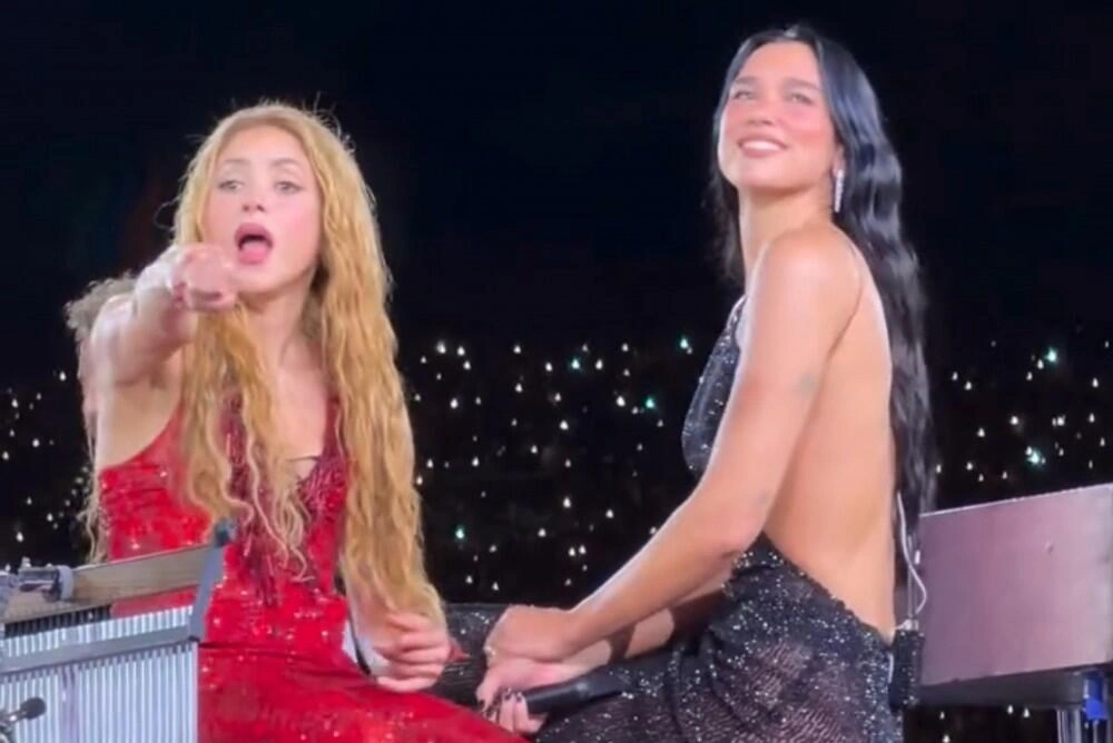 Şakiranın Madrid konsertində Dua Lipa sürprizi - (Video)