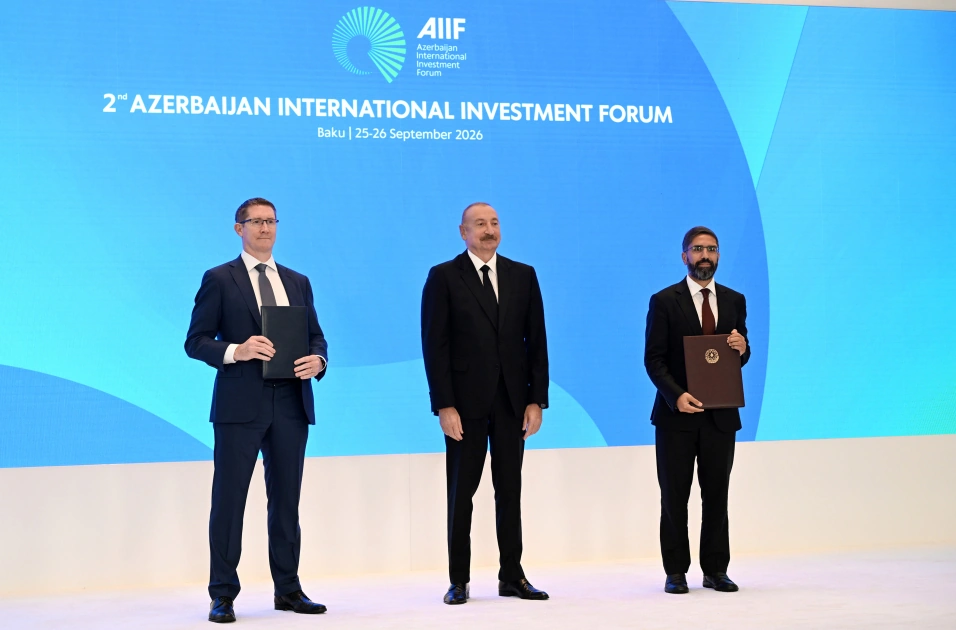 İmzalanmış sənədlər Prezidentin iştirakı ilə mübadilə edildi - Fotolar