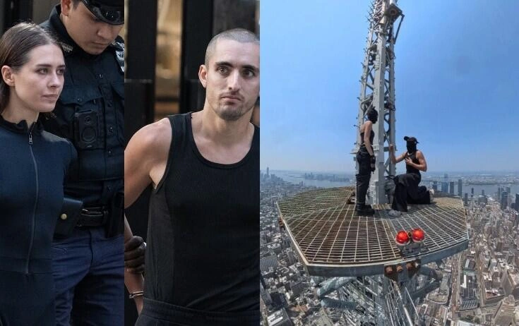 443 metr yüksəkdə evlilik təklifi - Saxlanıldılar - (Foto)