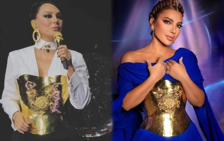 Ebru Gündeş səhnəyə həmin 100 min dollarlıq kəmərlə çıxdı - (Video)