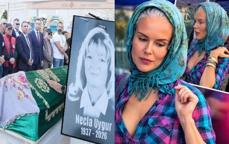 İpek Tanrıyar dəfnə sinəsi açıq gəldi, tənqid olundu - (Foto)