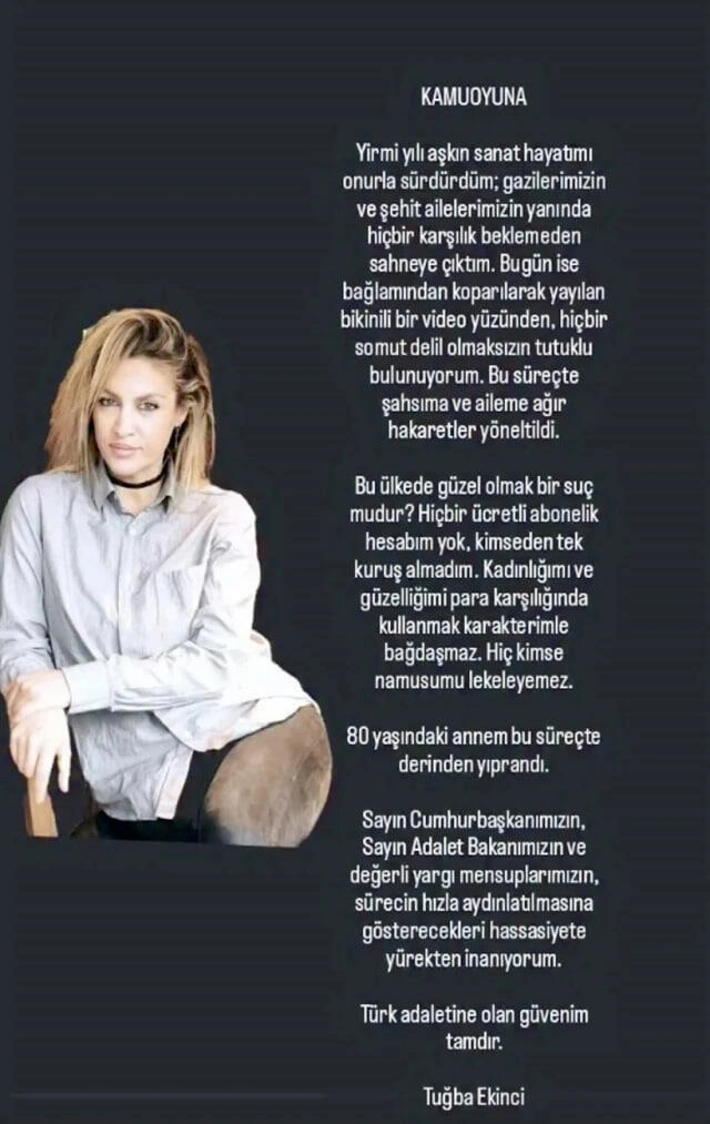 Həbsdə olan azərbaycanlı müğənni: "Heç kim namusuma ləkə gətirə bilməz" - (Foto)