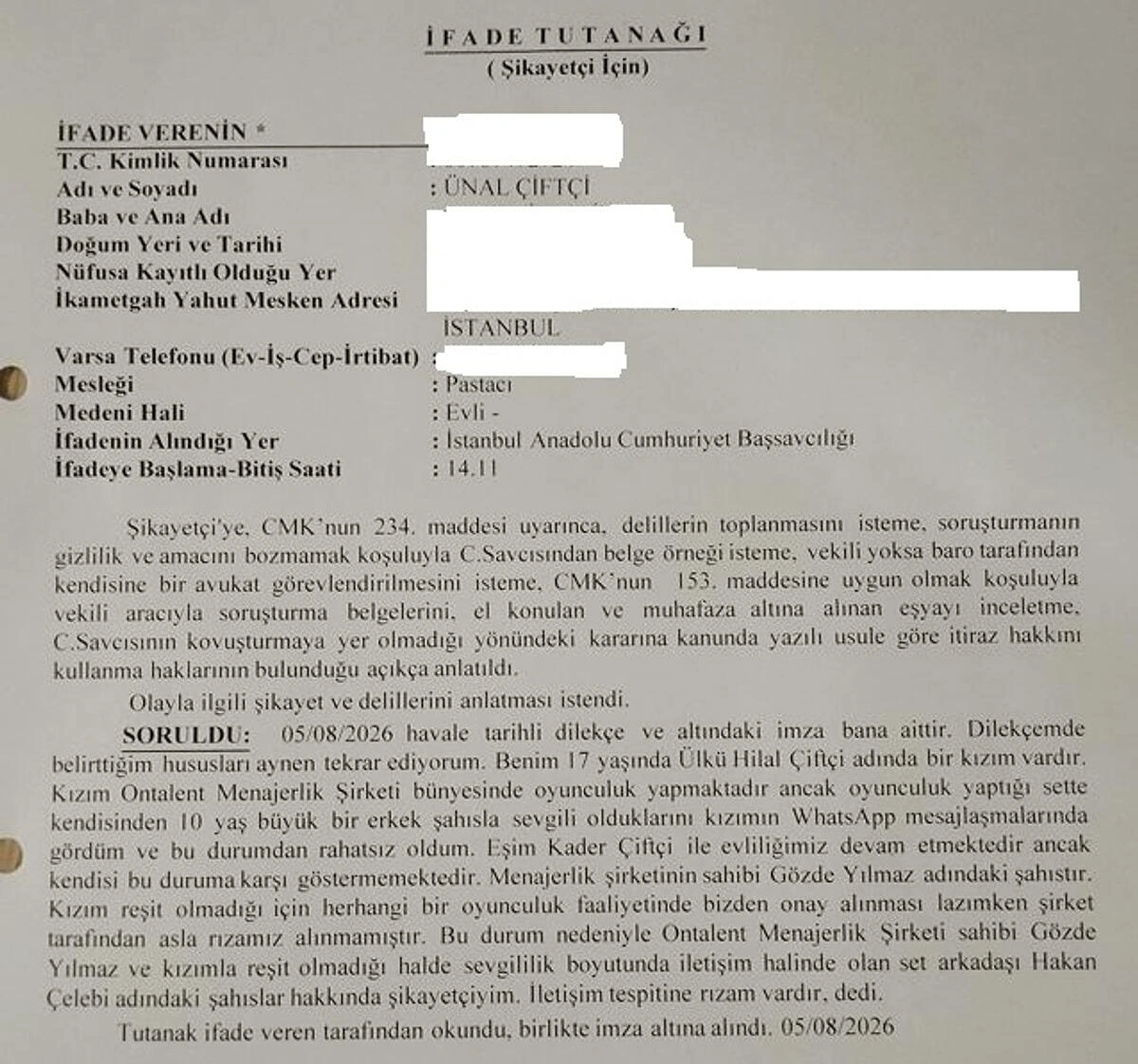 "Yeraltı"nın ulduzları sevgilidir - 17 yaşlı aktrisanın atası prokurorluğa şikayət etdi (Foto)