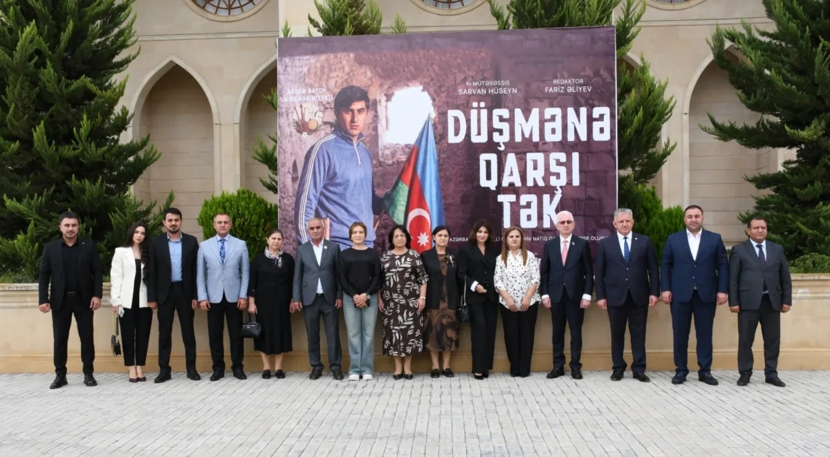 Ağdamda Natiq Qasımova həsr olunan filmin təqdimatı keçirilib - Fotolar